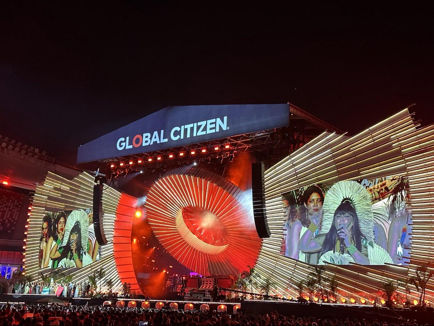 Vozes indígenas no palco do Global Citizen Festival Amazônia